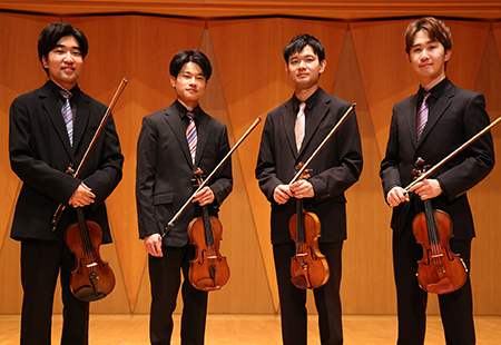 青山音楽賞バロックザール賞Violin Quartette TAKEYUMI